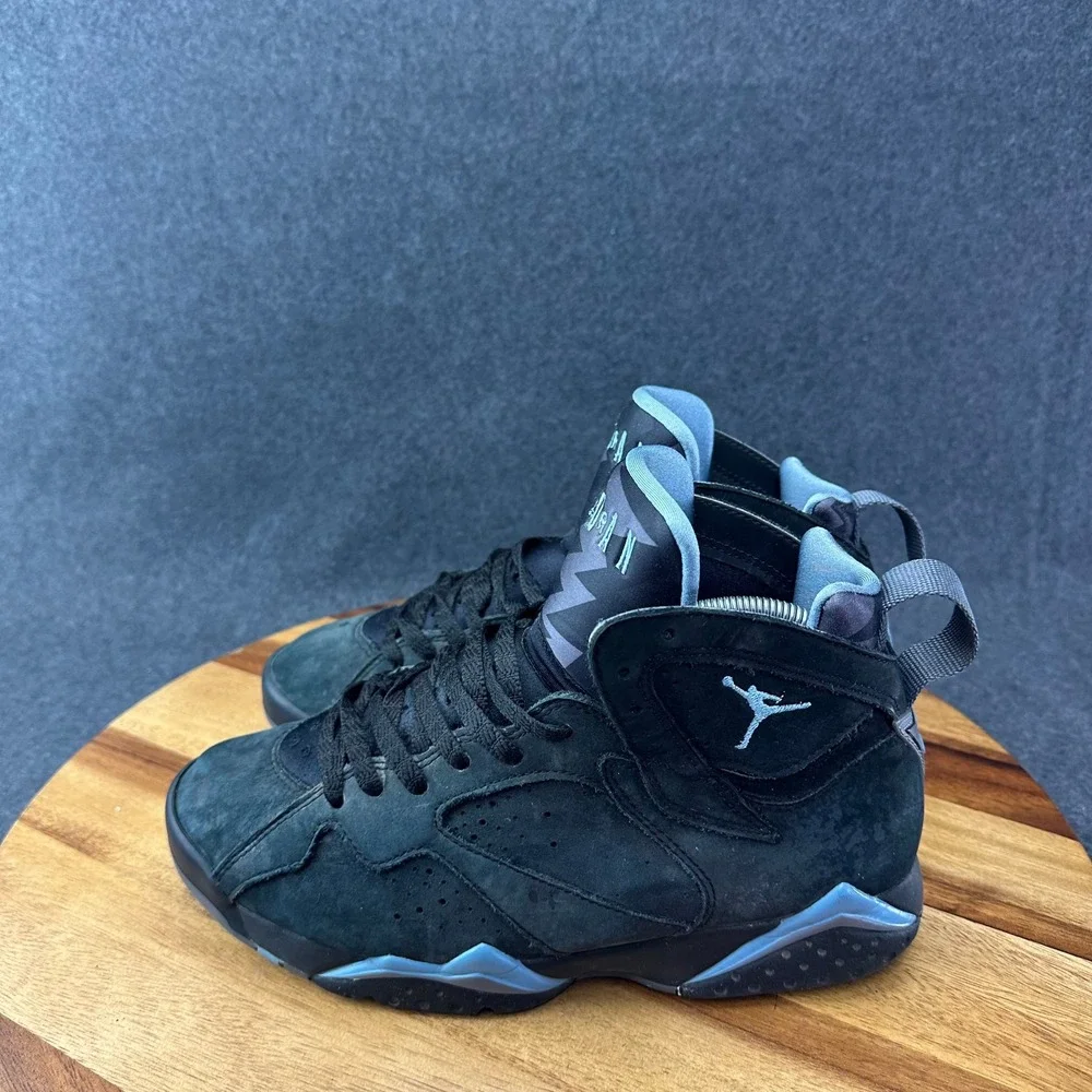 Jordan Air Jordan 7 Retro Chambray 2023 Black Gray CU9307-004 Mens Sneakers Sz 8